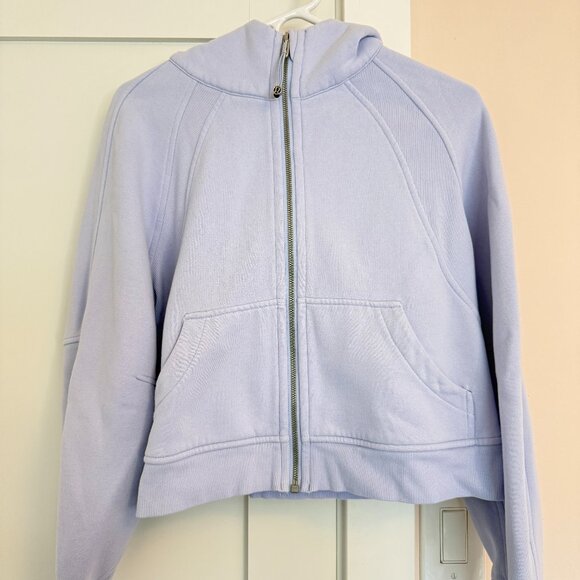 lululemon athletica Jackets & Blazers - Lululemon Scuba Hooded Full Zip Jacket Blue/Light Purple Size XS/S